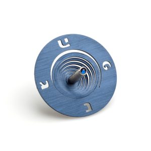 סביבון סלילים {SPOOL} אלומיניום כחול עם סטנד{43}