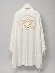 טלית צמר א.א. מ"ד/ב.כוהנים לבן זהב מס' 60