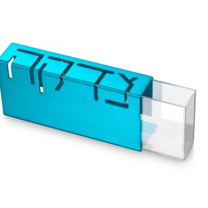 קופת צדקה אותיות אלומיניום טורקיז {82}