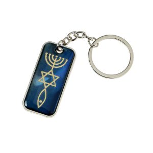 מחזיק מפתח אמאייל "אוונגליסטי" כחול