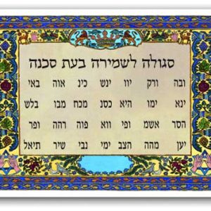 סגולה לשמירה בעת סכנה