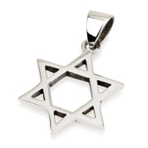 תליון מגן דוד קלאסי כסף