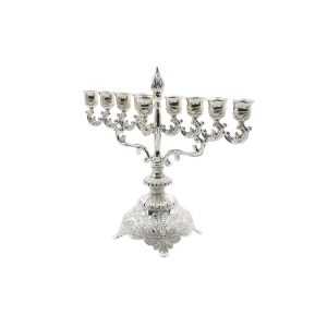 חנוכיה "להבה" ציפוי כסף 26 ס"מ