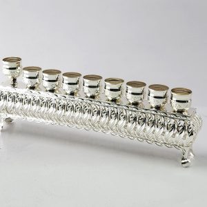 חנוכיה פס מוכספת 10X28 ס"מ