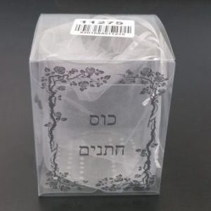 כוס זכוכית לחתנים