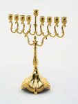 חנוכיית ילדים ציפוי זהב 21 ס"מ