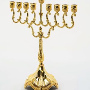 חנוכיית ילדים ציפוי זהב 21 ס"מ