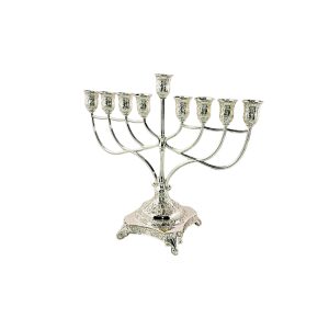 חנוכייה ציפוי כסף 31 ס"מ