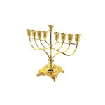 חנוכייה ציפוי זהב 31 ס"מ
