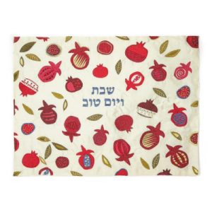 כיסוי חלה ריקמה רימונים גדולים