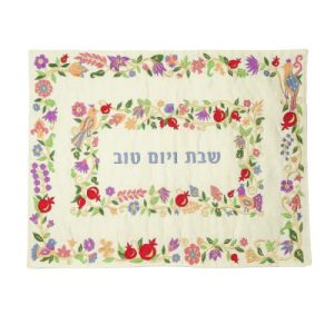 כיסוי חלה ריקמה שתי מסגרות