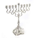 חנוכיה מיני ציפוי כסף 21 ס"מ