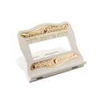 מעמד לספר עץ שמנת מוזהב פורטו