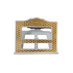 מעמד לספר "כריות" עץ לבן מוזהב