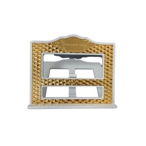 מעמד לספר "כריות" עץ לבן מוזהב