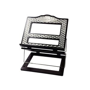 מעמד לספר תורה "כריות" 2 קומות עץ ציפוי כסף