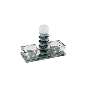 מלחיה פתוחה מרובעת קריסטל שחור