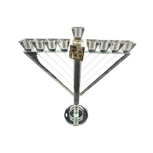 חנוכיה קריסטל חב"ד 35 ס"מ