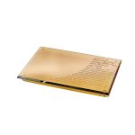 מגש קריסטל ענבר לפמוטים/ברכה 30X20 ס"מ