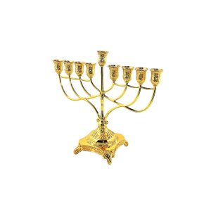 חנוכייה ציפוי זהב 31 ס"מ
