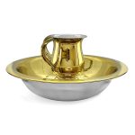 סט קערה/נטלה נירוסטה זהב