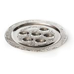 קערה לפסח פאר ציון ציפוי כסף קוטר 30 ס"מ